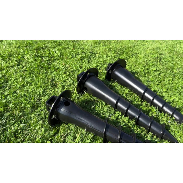 Suruburi stalpi de iluminat ambiental ( Pilot elicoidal ) S 68X350X2,0mm HDG, Black Suruburi stalpi de iluminat ambiental ( Pilot elicoidal ) S 68X350X2,0mm HDG, Black